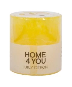 Svece JUICY CITRON, D6,8xH7,2cm, gaiši dzeltena (ar citronu smarža)