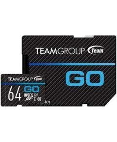 Team Group TEAMGROUP GO memory card Micro SDXC 64GB UHS-I U3 90/45 MB/s + Adapter Карты памяти