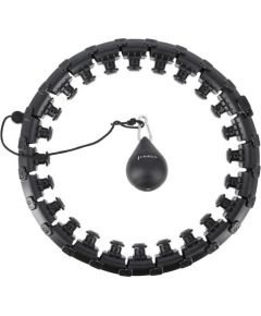 Vingrošanas aplis HHW01 BLACK HULA HOOP WITH WEIGHT HMS