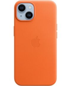 Apple iPhone 14 Leather Case with MagSafe Orange