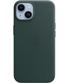 Apple iPhone 14 Leather Case with MagSafe Forest Green