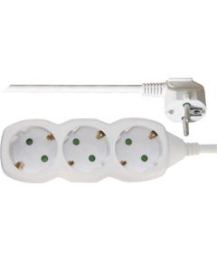 Emos Pagarinātājs SCHUKO – 3 sockets, 1,5m, 1,5mm²