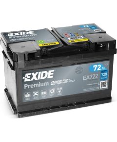 Exide Premium EA722 12V 72Ah 720A 278x175x175 EA722