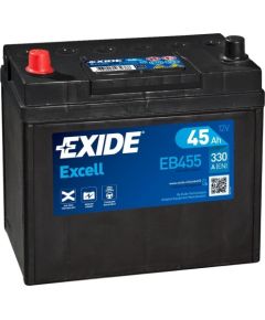 Exide Excell EB455 12V 45Ah 330A 237x127x227 EB455