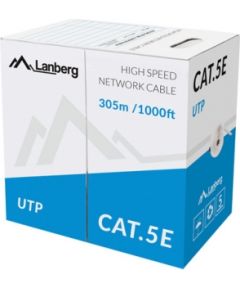 Lanberg LCU5-10CC-0305-BK networking cable Black 305 m Cat5e U/UTP (UTP)