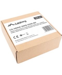 Lanberg CA-HDMI-20FB-0500-BK optical cable HDMI M/M 50m v2.0 4K AOC