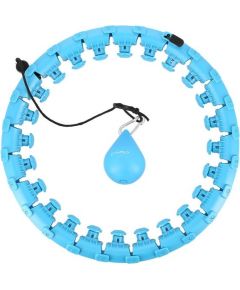 Vingrošanas aplis HHW01 BLUE HULA HOOP WITH WEIGHT HMS