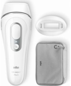 Braun PL3020 Silk-expert Pro 3 IPL Silver/White, Corded Epilator Epilatori, bikini trimmeri, sieviešu skuvekļi