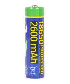 Akumulators Energenie Lithium-ion 18650 Protected 2600 mAh