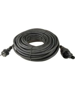 Emos Maitinimo kabelis/ilgiklis AC kištukas (Tipas F CEE 7/7) - lizdas (Tipas F CEE 7/14) (3x1.5 mm²) 10m IP44 su gumine izoliacija, juodas