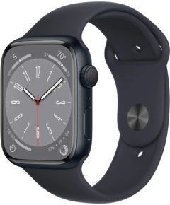 Apple Watch Series 8 GPS 41mm Midnight Aluminium Case with Midnight Sport Band - Regular