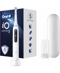 Oral-B Electric Toothbrush iOG5.1A6.1DK iO5 Rechargeable, For adults, Number of brush heads included 1, Quite White, Number of teeth brushing modes 5