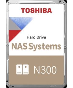 Toshiba HDD NAS N300 3.5" 6TB / 7.2k / SATA / 256MB / Reliability: 24x7, 180TB per year, 1M hours / 3Y Warranty (RETAIL HDWG460EZSTAU) Toshiba Жесткие диски (HDD)