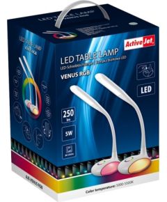 Activejet LED desk lamp VENUS with RGB base