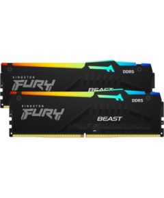 Kingston Fury Beast RGB 32GB Kit (16GBx2) DDR5, 5600 MHz, PC/server, Registered No, ECC No, 2x16 GB