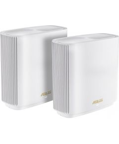 Asus Wireless-AX7800 Tri Band WiFi 6 mesh Router ZenWiFi XT9 (2-Pack) 802.11ax, 574+2402+4804 Mbit/s, 10/100/1000 Mbit/s, Ethernet LAN (RJ-45) ports 4, Mesh Support Yes, MU-MiMO No, Antenna type 6x Internal