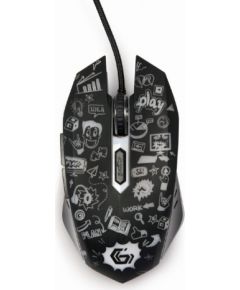 Gembird Optical LED mouse MUS-6B-GRAFIX-01 Black