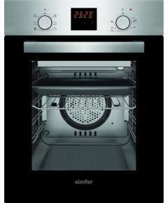 Simfer Oven 4207BERIM 47 L, Inox, Easy to clean, Pop-up knobs, Width 45 cm, Built in