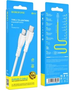 Borofone BX51 Lightning uz USB-C kabelis 3A / 12W balts