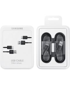 Samsung USB Male - USB Type C Male 1.5 m Black datu kabelis - iepakojumā 2 gb