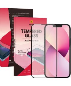 Mocco Full Glue Signature Edition Tempered Glass Aizsargstikls Pilnam Ekrānam Apple iPhone 13 Pro Max Melns