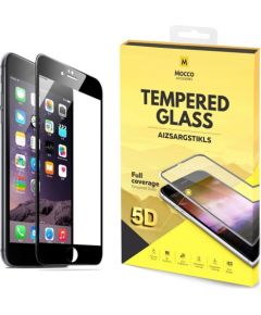 Mocco Full Glue 5D Signature Edition Tempered Glass Aizsargstikls Pilnam Ekrānam Apple iPhone 6 Plus / 6S Plus Melns