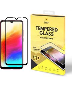 Mocco Full Glue 5D Signature Edition Tempered Glass Aizsargstikls Pilnam Ekrānam Xiaomi Redmi 7 Melns