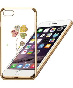 X-Fitted Пластиковый чехол С Кристалами Swarovski для Apple iPhone  6 / 6S Золото /  Удачливый Клевер