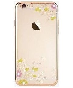X-Fitted Aizmugurējais Plastikata Apvalks ar Swarovski Kristāliem Priekš Apple iPhone 6 / 6S Rozā zelts / Pavasarīgs Uzplaukums