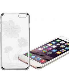 X-Fitted Пластиковый чехол С Кристалами Swarovski для Apple iPhone  6 / 6S Серебро /  Лотус