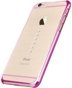 X-Fitted Пластиковый чехол С Кристалами Swarovski для Apple iPhone  6 / 6S Розовый / Шесть Камней