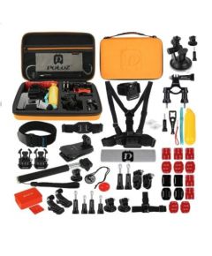 Puluz 53 in 1 Accessories Ultimate Combo Kit Piederumu komplekts sporta kamerām PKT26