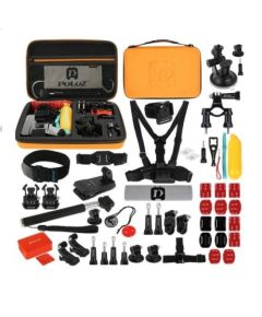 Puluz 53 in 1 Accessories Ultimate Combo Kits for sports cameras PKT26