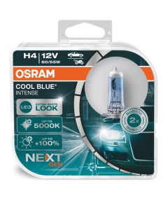 Osram H4 Spuldžu komplekts 64193CBI-HCB Cool Blue Intense BOX 2 gab NEXT GEN