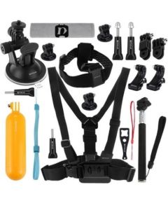 Puluz 20 in 1 Accessories Ultimate Combo Kits for sports cameras PKT18