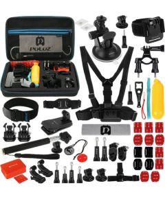 Puluz 53 in 1 Accessories Ultimate Combo Kits for sports cameras PKT09