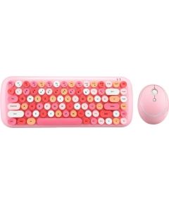 Wireless keyboard + mouse set MOFII Candy 2.4G (Pink)