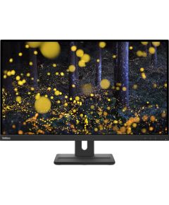 Lenovo ThinkVision E27q-20 27 ", IPS, QHD, 16:9, 4 ms, 350 cd/m², Raven Black, 75 Hz, DisplayPorts quantity 1, 2560 x 1440, HDMI ports quantity 1