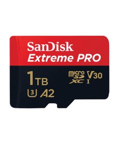 SANDISK EXTREME PRO microSDXC 1TB 200/140 MB/s UHS-I U3 memory card (SDSQXCD-1T00-GN6MA)