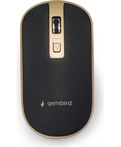 MOUSE USB OPTICAL WRL BLACK/GOLD MUSW-4B-06-BG GEMBIRD