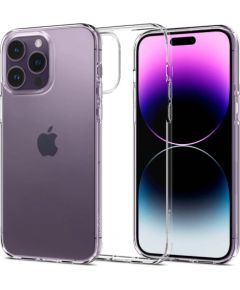 Spigen Liquid Crystal Elastīgs triecienu absorbējošs aizmugures maks priekš Apple iPhone 14 Pro Max Caurspīdīgs