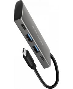 AXAGON HMC-4G2 2x USB-A + 2x USB-C, USB-C 3.2 Gen 2 10Gbps hub, 13cm USB-C cable