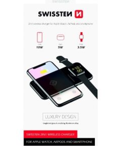 Swissten Wireless Charger 2in1 Беспроводное зарядное устройство 10W