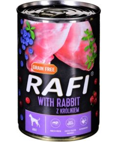 Dolina Noteci RAFI rabbit, blueberry, cranberry - Wet dog food 400 g