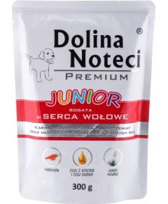 DOLINA NOTECI JUNIOR Wet dog food Hearts of beef 300 g
