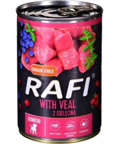 Dolina Noteci Rafi Junior Pate with veal, cranberry, and blueberry - Wet dog food 400 g