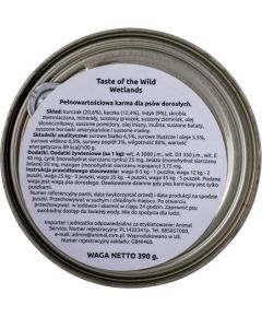 Taste of The Wild Wetlands Canine Formula 390g