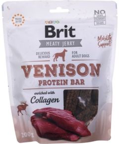 Brit Jerky Venison Protein Bar Dog Snacks 200 g