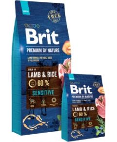 Brit Premium by Nature Sensitive Lamb 3 kg Adult Lamb, Rice