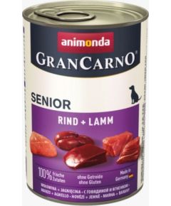 animonda GranCarno Senior flavor: beef and lamb - 400g can
